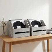 Scatola per album in vinile 2 pz Grigio Cemento 38 x 30 x 29 cm 8012817