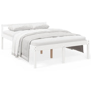 Letto matrimoniale | Letto per adulti | Letto per Anziani Bianco 135x190 cm Double in Legno di Pino