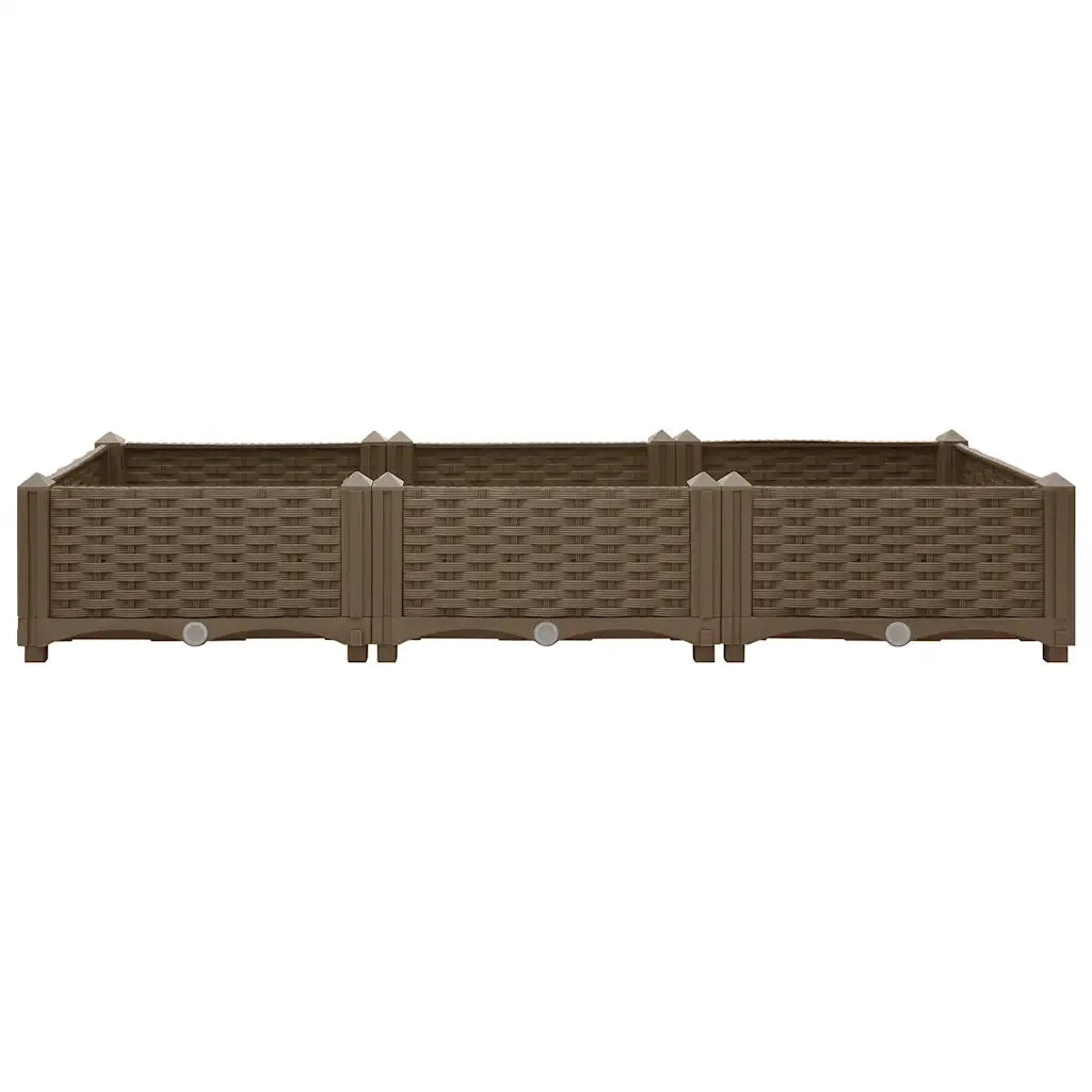 Fioriera Rialzata 120x40x23 cm in Polipropilene 316513