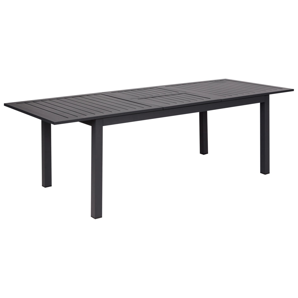 Tavolo da giardino allungabile in alluminio grigio scuro 180/240 x 90 cm Arredo esterno