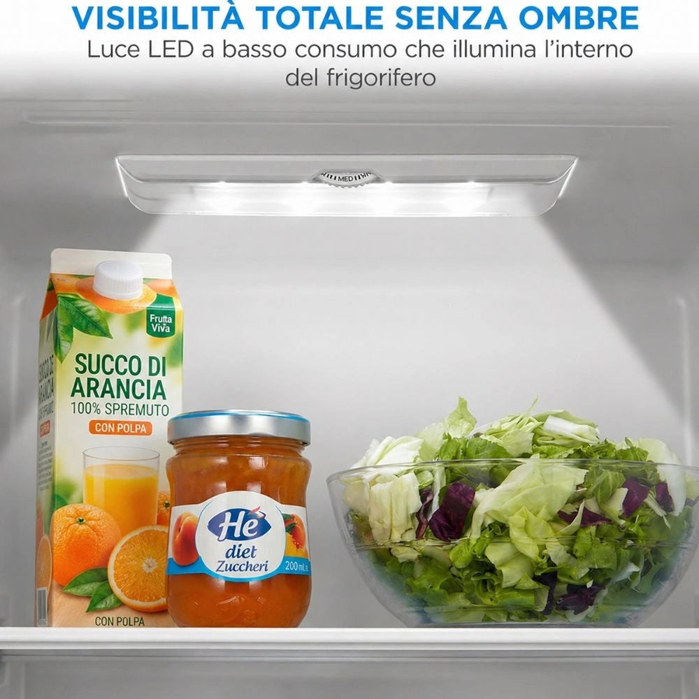 Frigorifero combinato Daya DMCB262MSE 262 litri low frost colore silver classe E