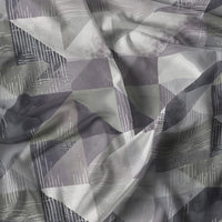 Copripiumino Singolo con Stampa sul Sacco e Federa Linea River Sepik Grey