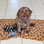Set di coperte per animali domestici XL - 144 cm x 96 cm - Set a tre pezzi - Plaid in piuma - morbido per animali domestici - caldo e lussuoso