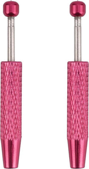 Pincetta per gioielli per componenti elettronici e pietre preziose - Rosso rubino - Set di 2 pezzi