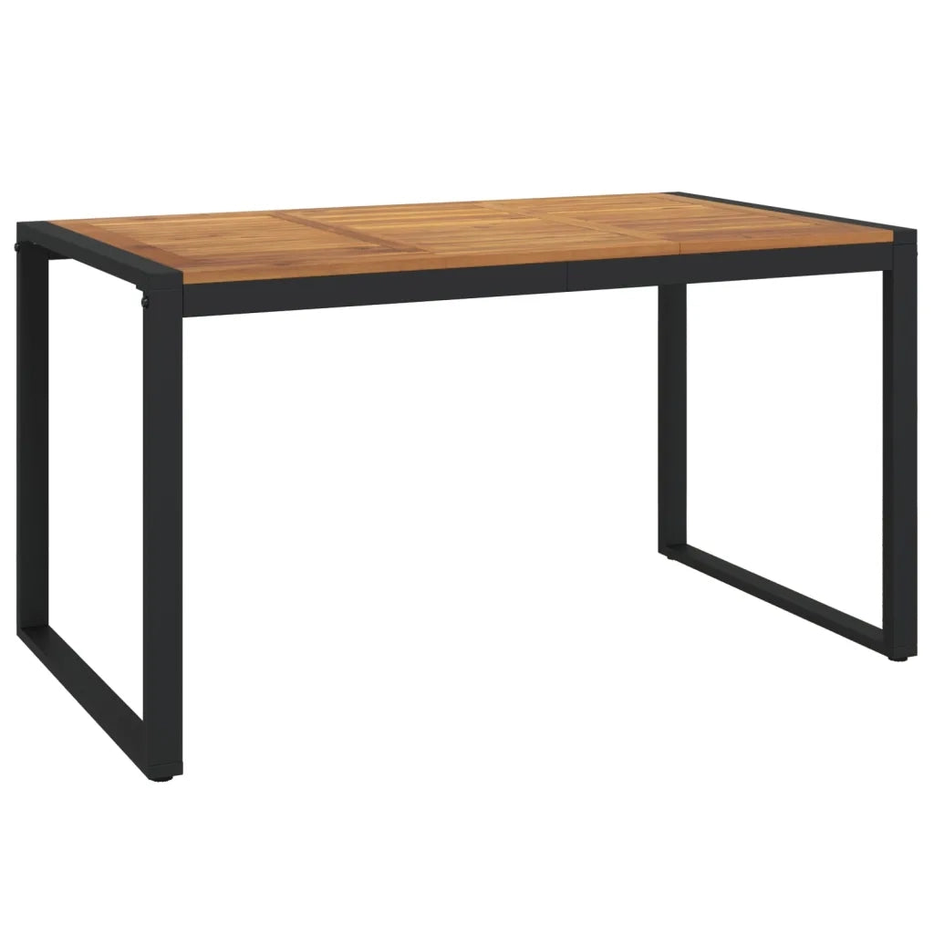 Set Pranzo da Giardino 5 pz Legno Massello di Acacia e Metallo 3155406