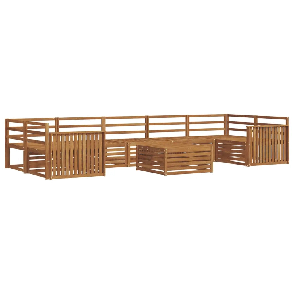 Set di divani da esterno 8 pcs Naturale