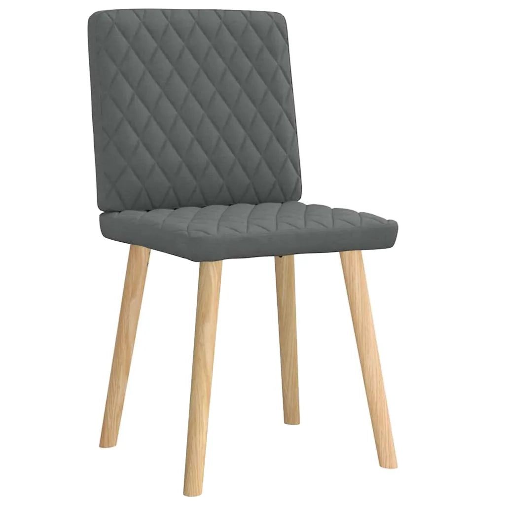 Sedie da Pranzo 2 pz Grigio Scuro in Tessuto 4101122