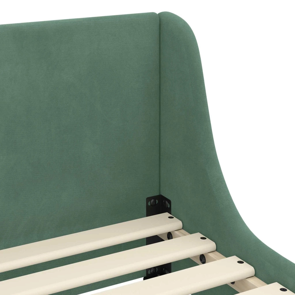 Struttura letto bambini con testata Verde Mare 90 x 200 cm