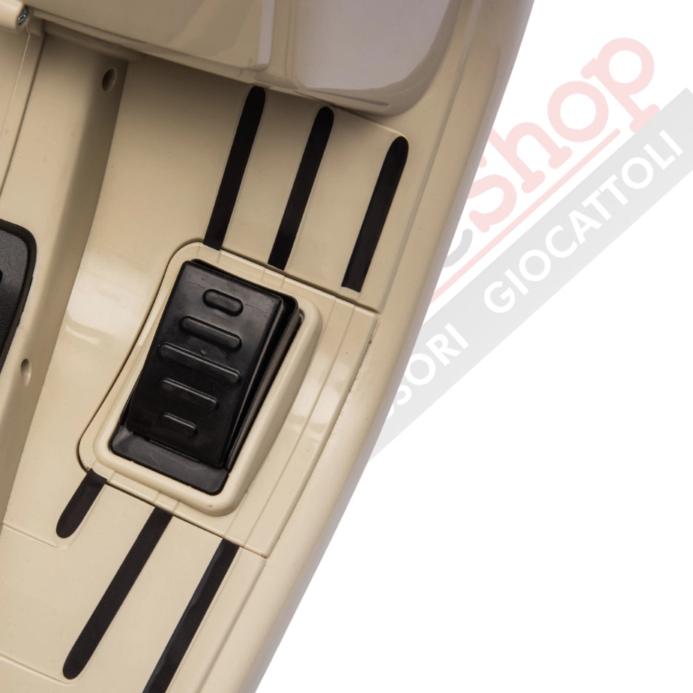 Vespa Sidecar Small Special 6V per Bambini con Licenza Ufficiale Piaggio-Avorio