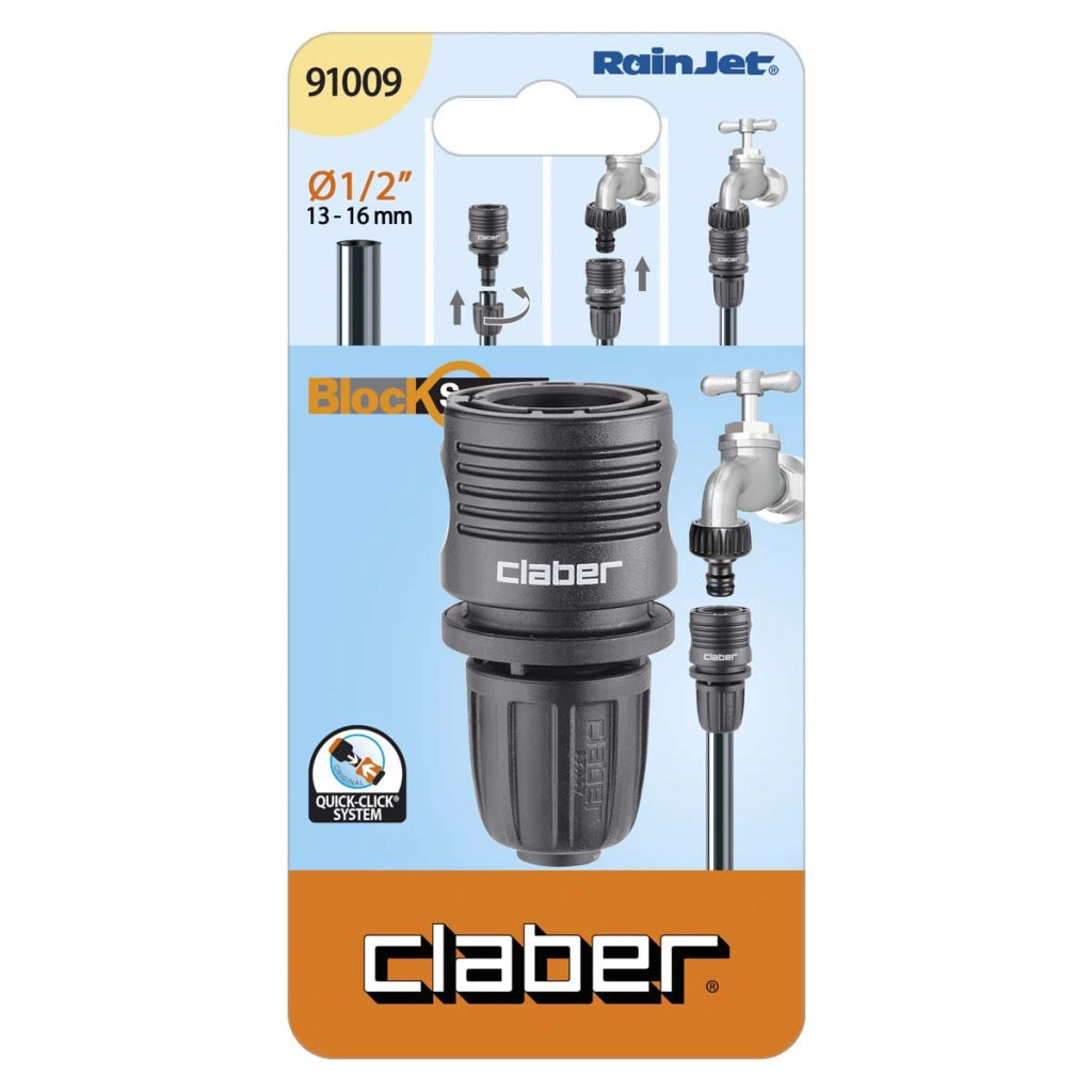 RACCORDO RAPIDO STRINGITUBO PN SELF CLABER - RAINJET 91009 1/2- 10 pezzi