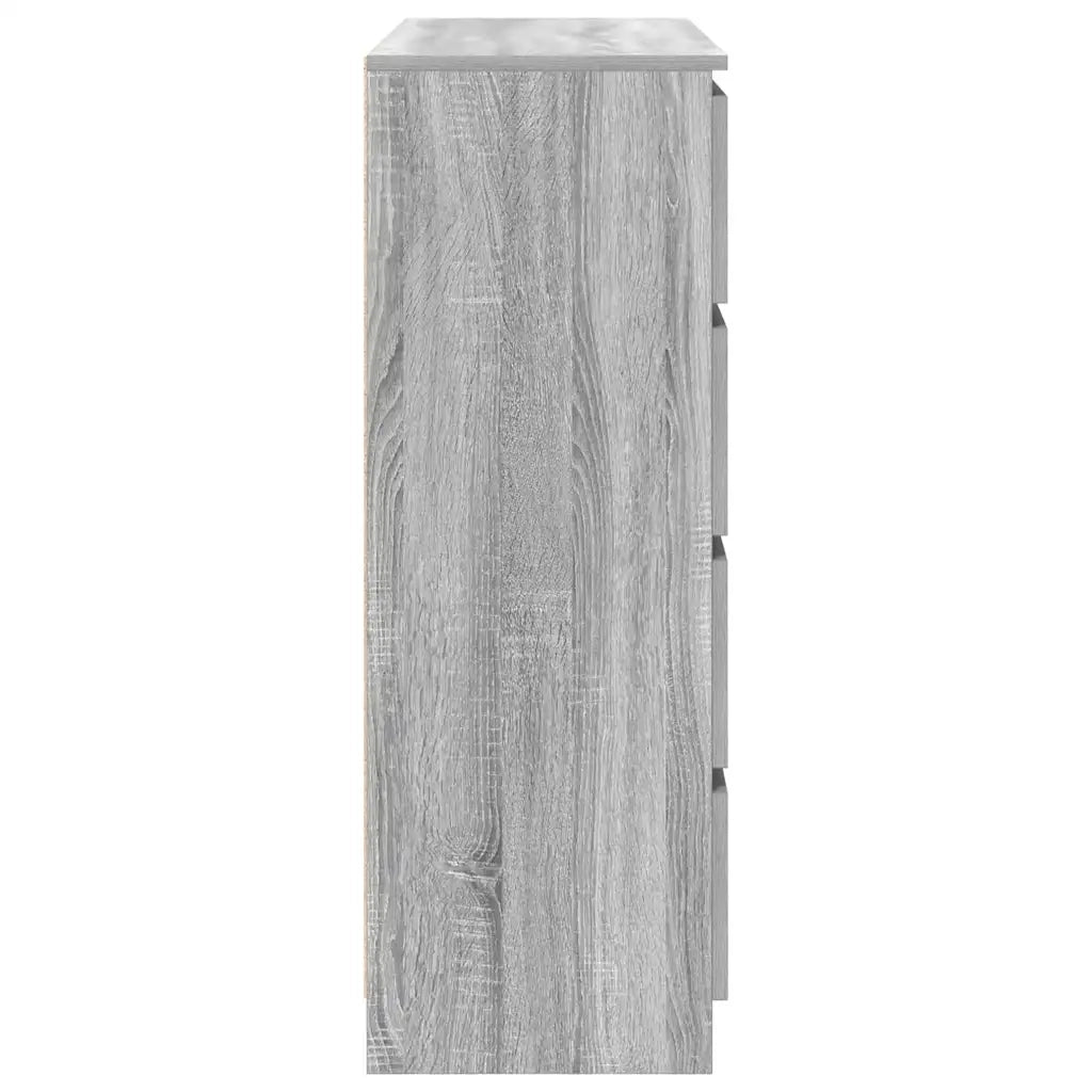 Credenza-Buffet-Armadio da cucina Grigio Sonoma 100x35x99 cm in Legno Multistrato