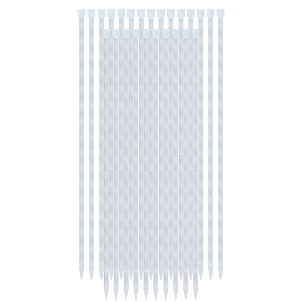Fascette Stringicavo Autobloccanti 4,6 x 500mm 25 Pezzi in Nylon Bianco Avizar