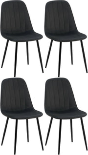 4er Set Esszimmerstuhl Baxter Samt