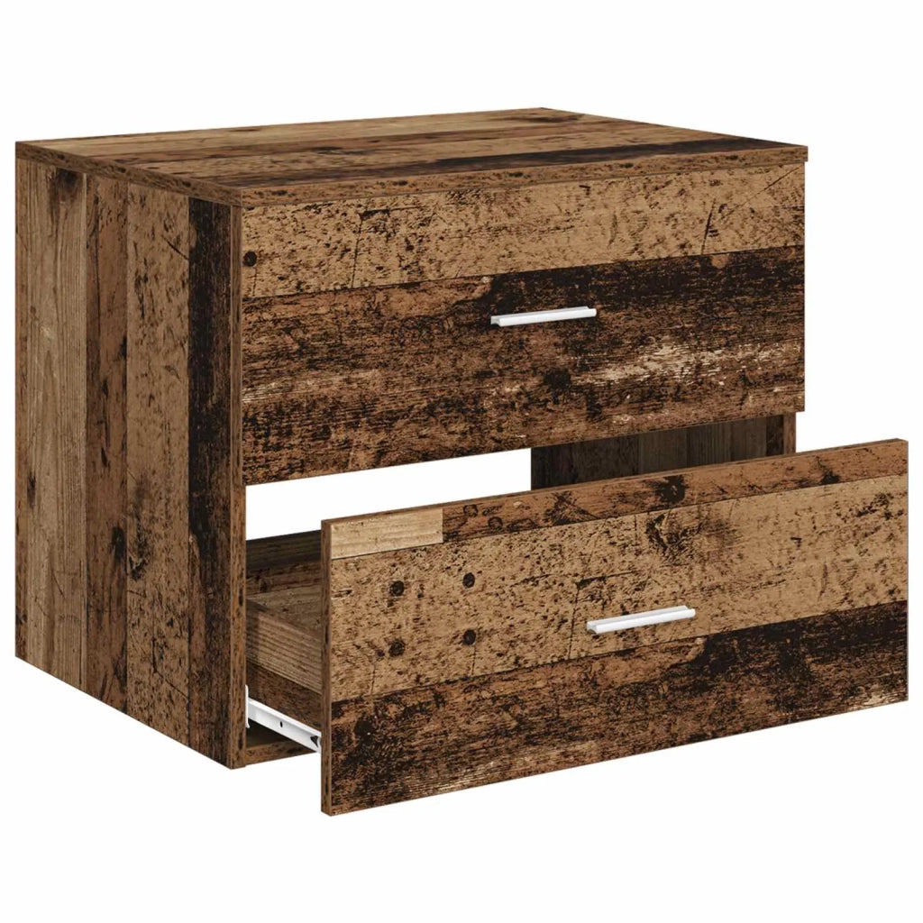 Mobile da Bagno da Muro Legno antico 62,5 x 44,5 x 50 cm