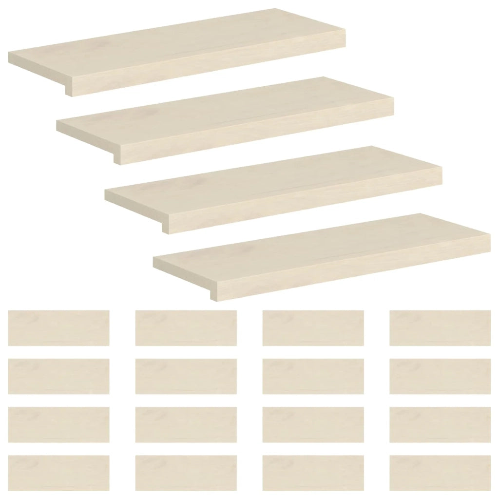Gradini per Scale 20 pz 70 x 30 x 2 cm Bianco 3449507