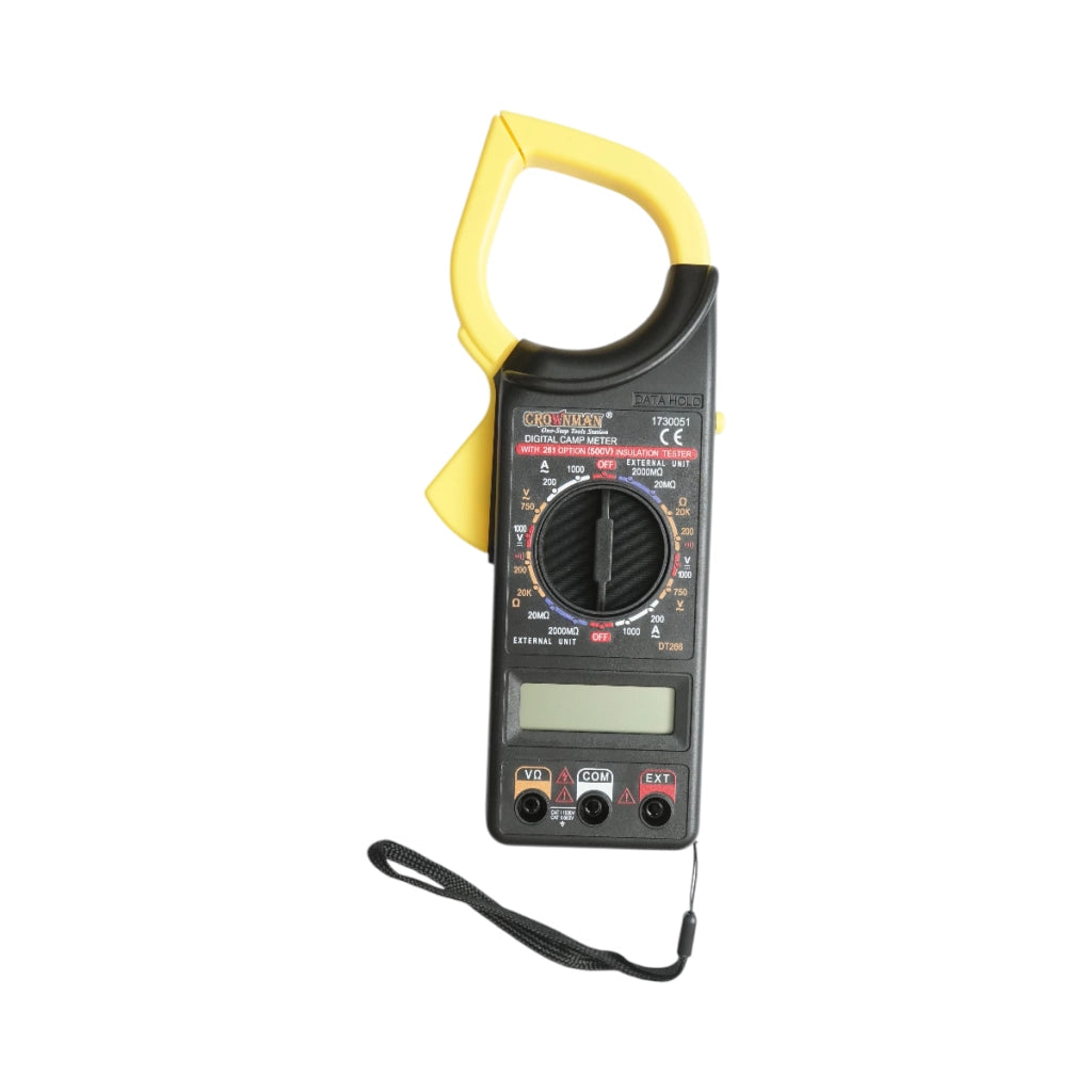 Pinza amperometrica digitale universale, 6 funzioni di misura 1000 V CC, 750 V CA, 1000 A CA Crownman