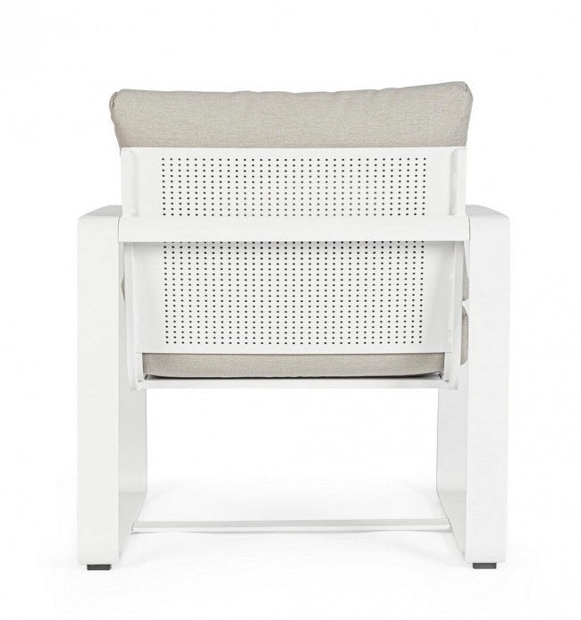 Set 2 Poltrone 74x78x84h cm con Cuscini Merrigan Bianco