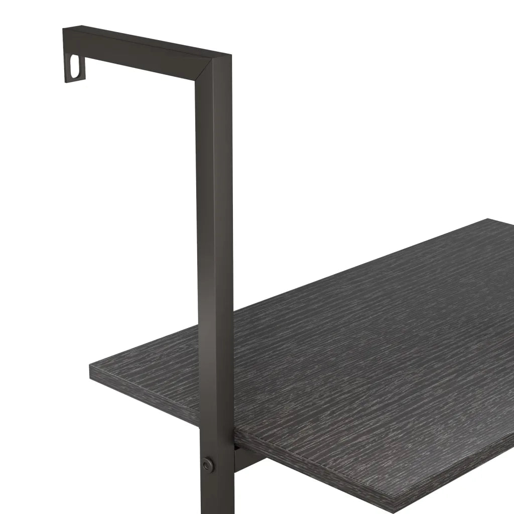 Scaffale Pendente a 4 Livelli Nero 64x35x152,5 cm CFW1430012