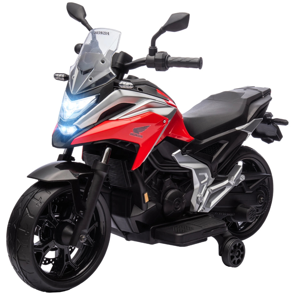 Moto Elettrica per Bambini 12V ¨C zephmum ¨C Rosso, Con Musica e Fari