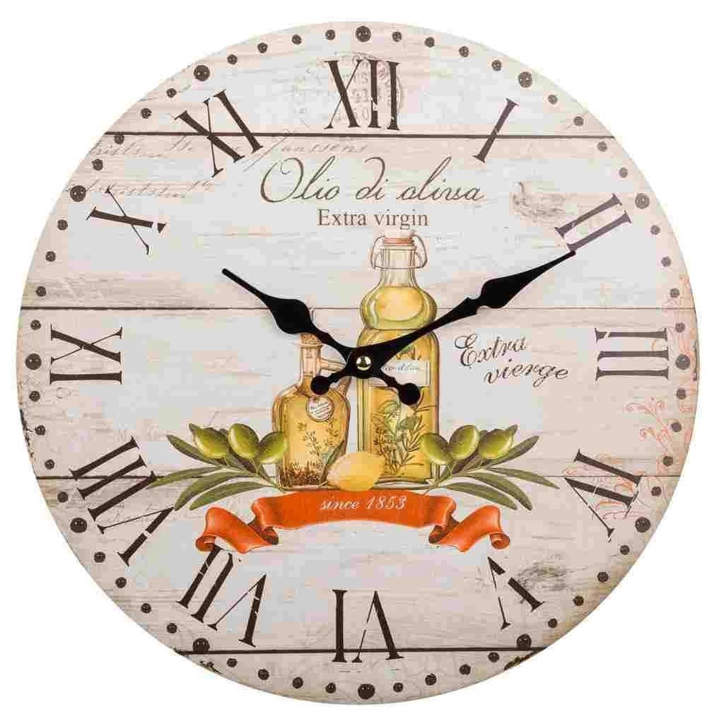 Orologio da parete in legno marrone d34x2h