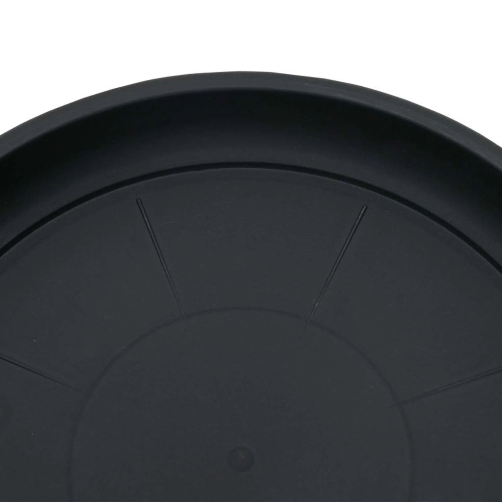 Set di 24 vasi cilindrici moderni per piante 26 x 21,5 cm per la decorazione di interni ed esterni plastica nera 02_0056125