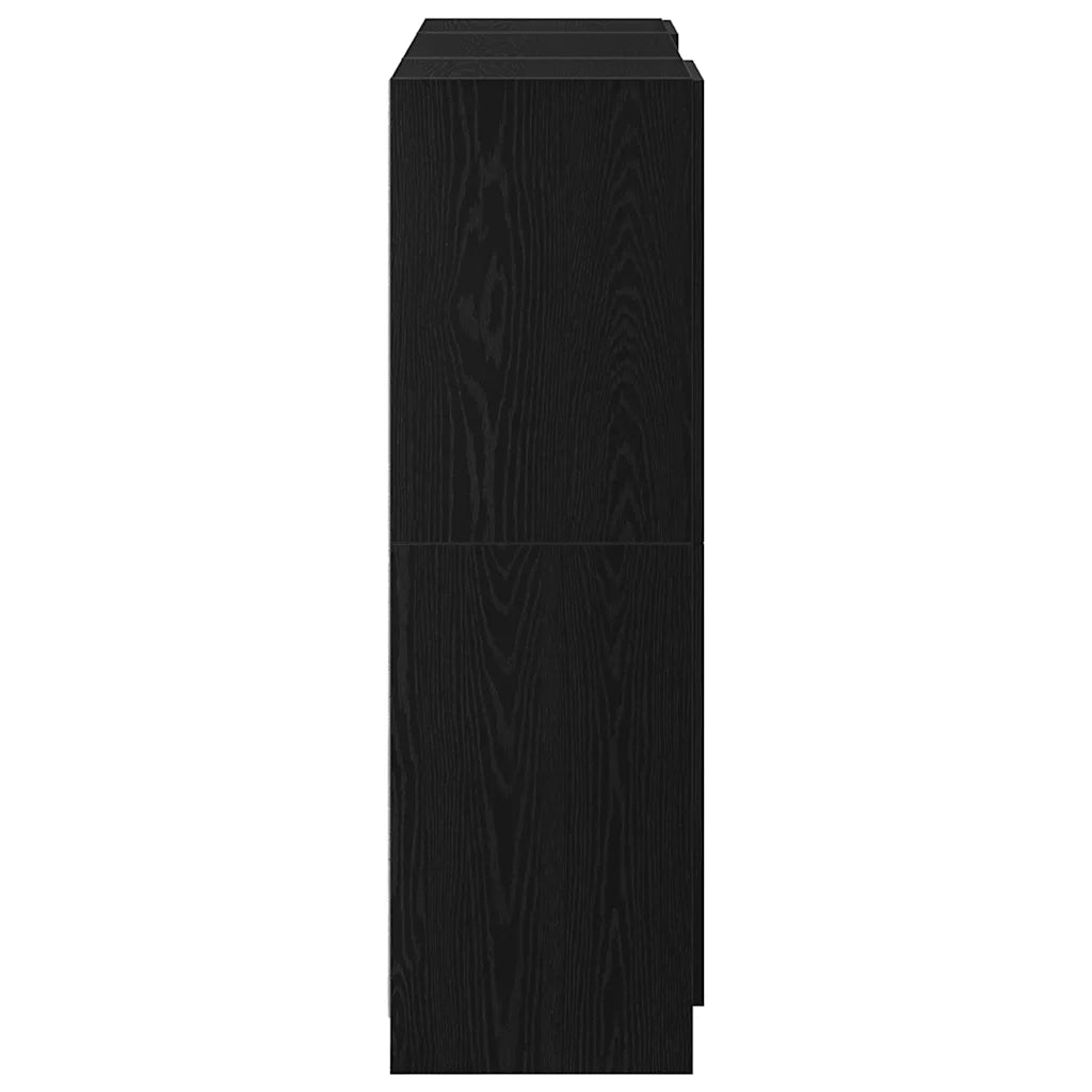 Set di Mobili da Cucina 3 pz Nero in Truciolato 3324152