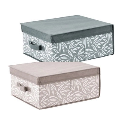 1 Pezzo Scatola Portabiancheria in TNT Bertha 40 x 33 x 18 cm 2 Colori