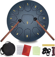 Tamburo a Lingua in Acciaio - Tamburo a Lingua in Acciaio - Tamburo a Lingua - Tamburo a Lingua in Acciaio - Scaletta di Suono - Tamburo Handpan - Tamburo Handpan