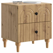 Comodino | Armadio da Notte | Mobiletto da notte Rovere Artigianale 43 x 34,5 x 48 cm