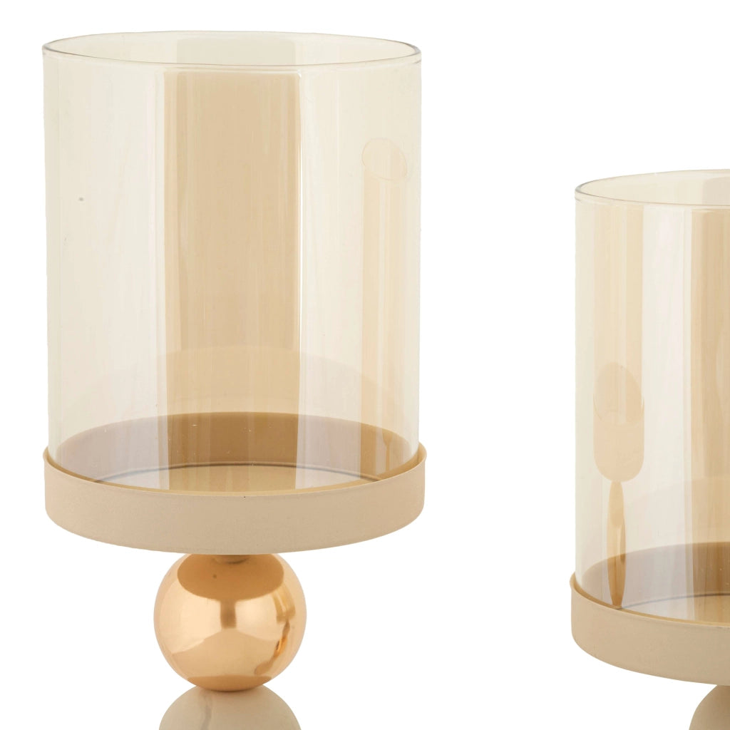 Farime, Portacandela set da 2, Bianco Crema