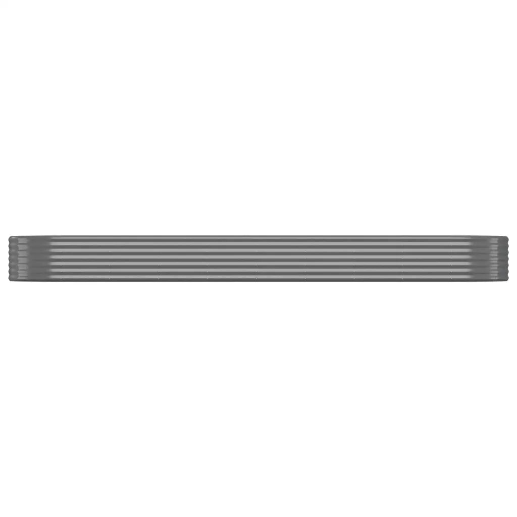Letto Giardino Acciaio Zincato 396x100x36cm Grigio 319004