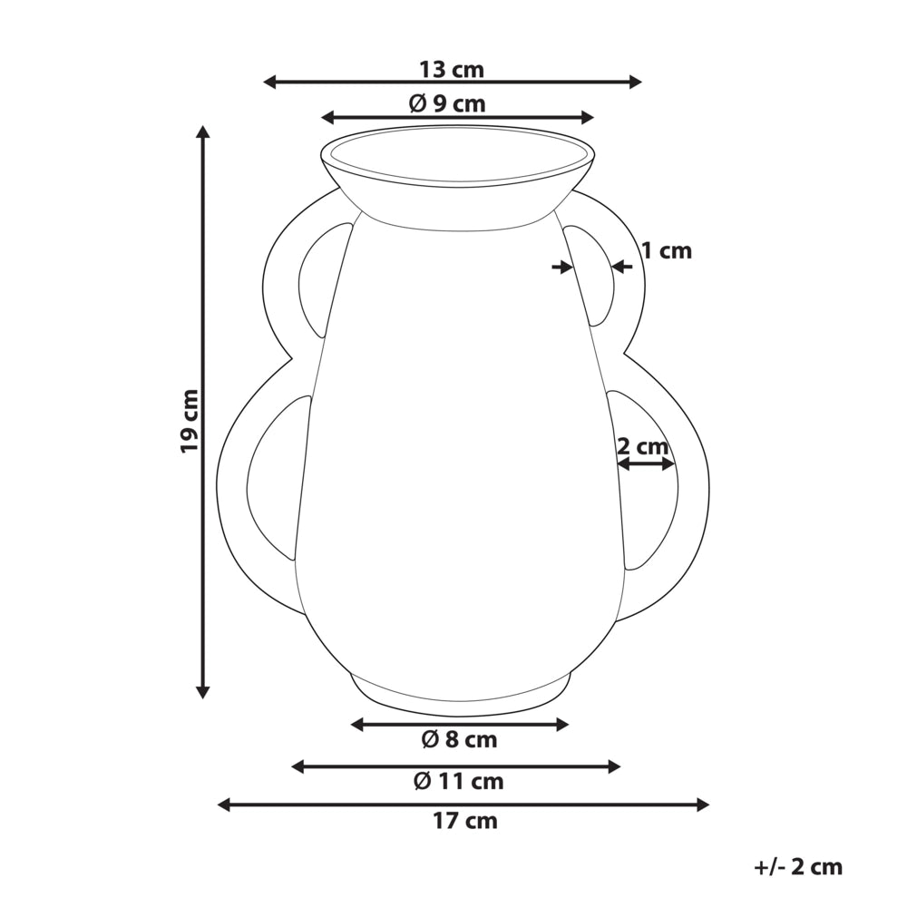 Vaso da fiori contemporaneo in porcellana con manici soggiorno camera da letto decorazioni per la casa bianco