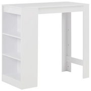 Tavolo da Bar con Ripiano Bianco 110x50x103 cm cod mxl 51791
