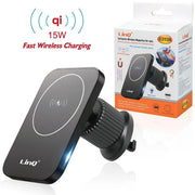 Trade Shop - Caricabatteria Wireless Magnetico Per Presa D'aria Auto Qi 15 W Smartphone C3526 -