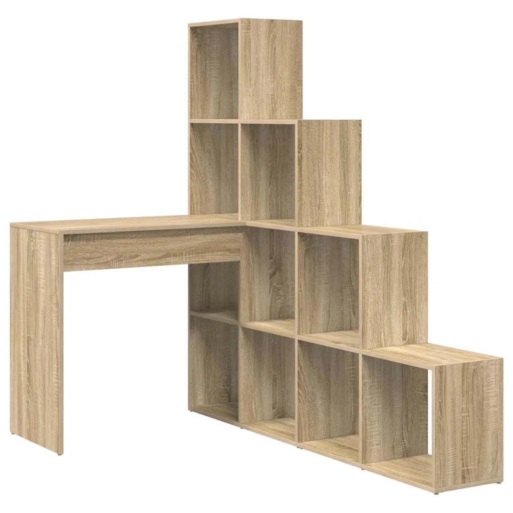 vidaXL Scrivania ad angolo rovere sonoma 101,5 x 149,5 x 149,5 cm