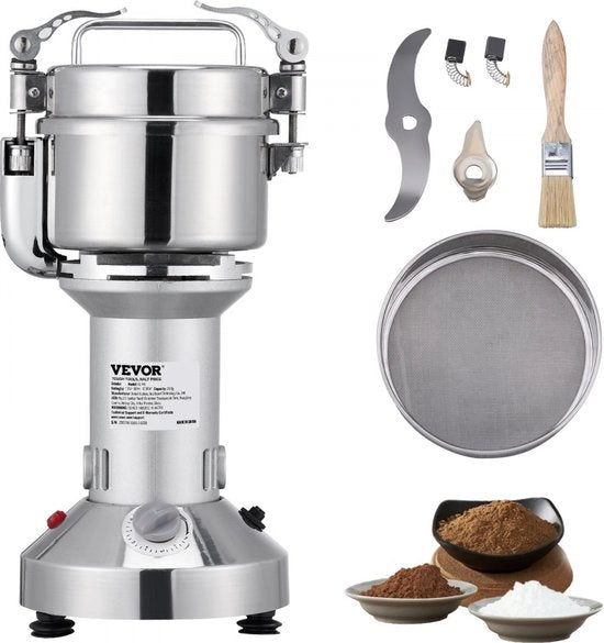 Macchina per Macinare 150g Multifunzionale per Cereali 1050W Mulinello per Cereali e Polvere di Cereali Mulinello per Cereali con Funzione di Regolazione del Tempo Mulinello per Cereali Automatico