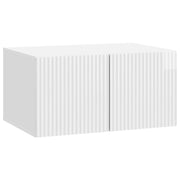 Mobile Porta TV da Muro Bianco Lucido 59,5 x 41 x 30 cm 898509