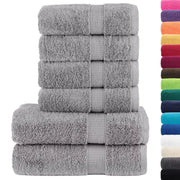 Set ASciugamani SOLUND 6 pz | Teli per bagno Grigio 600 gsm