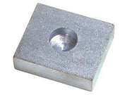 10pz piastra acciaio zincato cardine art.349  foro mm20 misure piastra cod:ferx.fer34227