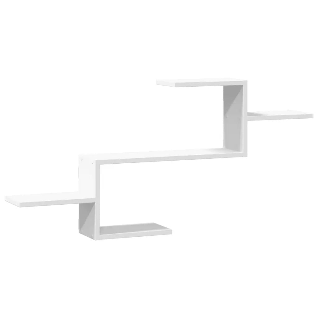 Scaffale a Parete Bianco 104x15x49 cm in Legno Multistrato 853200