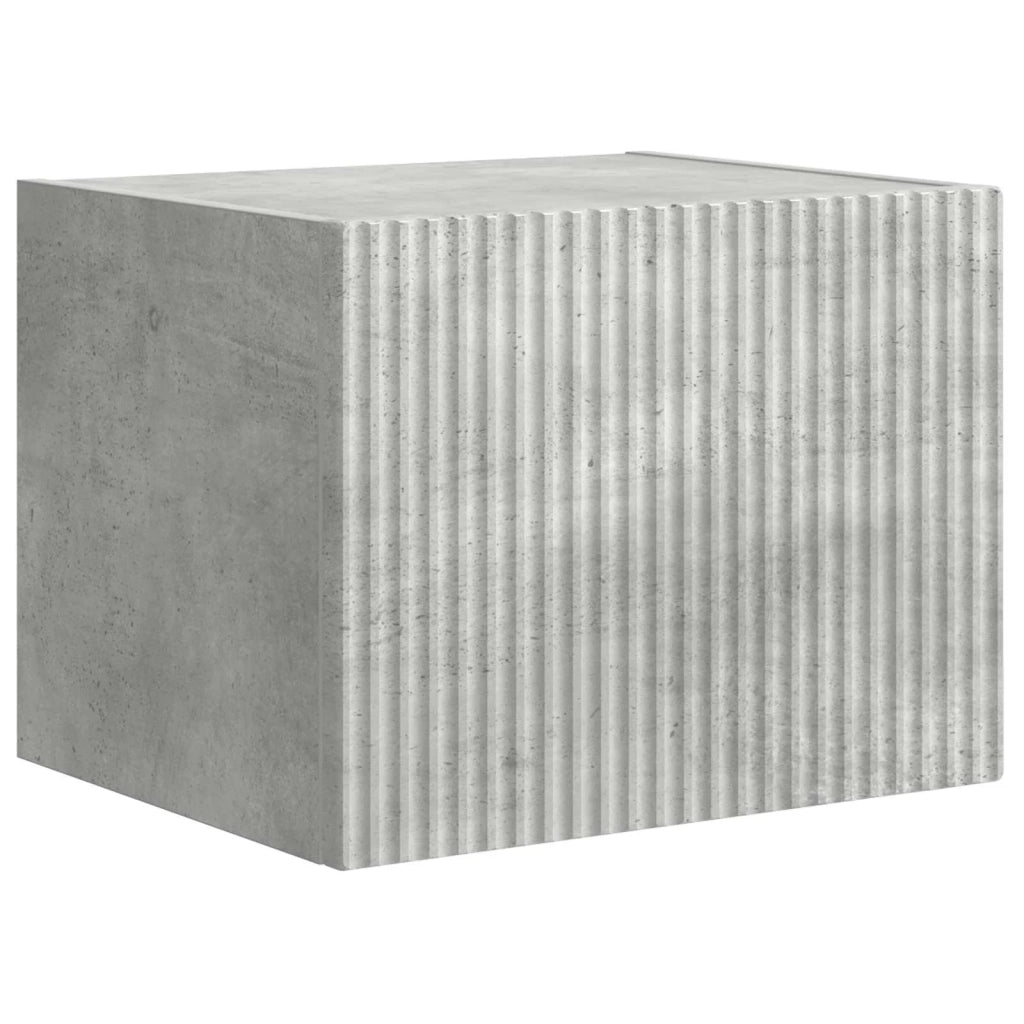 Set di Mobiletto da TV a Parete 6 pz-Credenza per TV sospesa Grigio cemento 998868