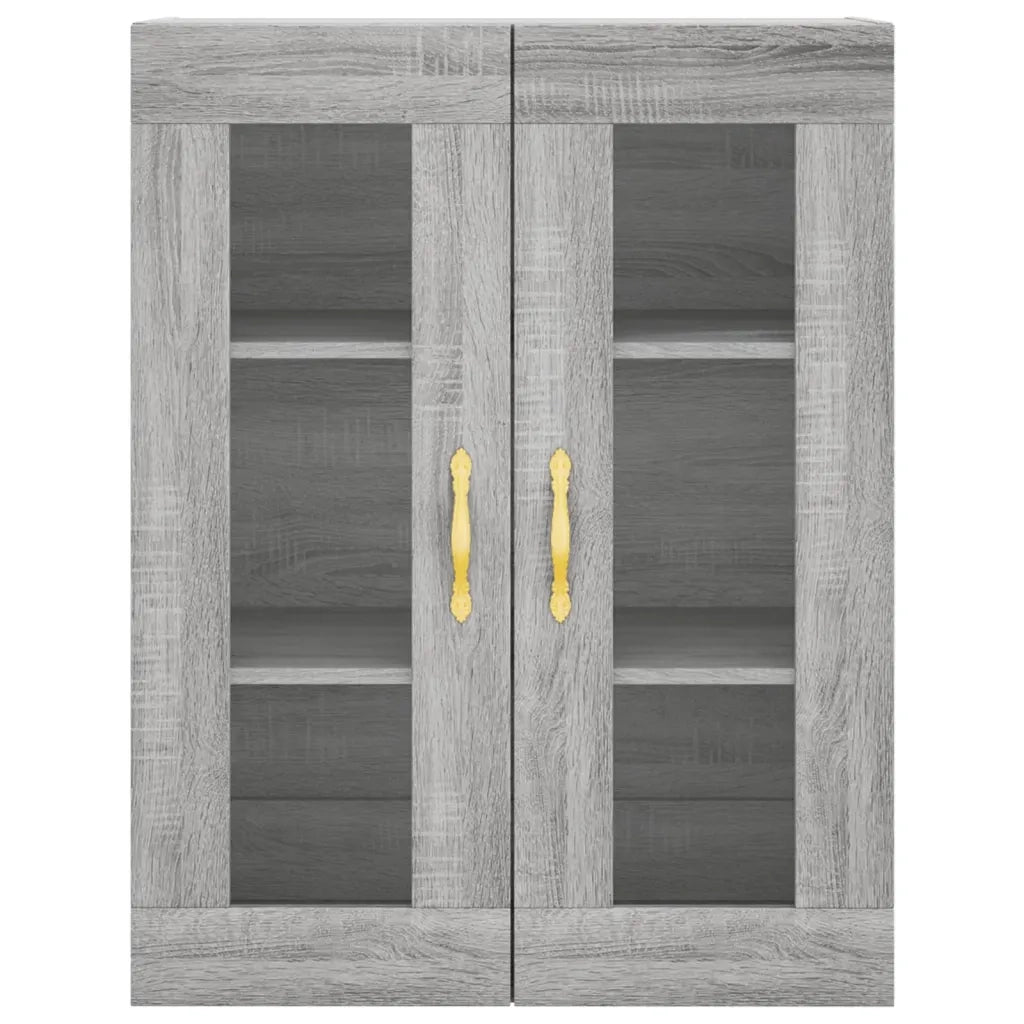 Credenza | Madia | Buffet da pranzo | Armadio da pranzo Grigio Sonoma 69,5x34x180 cm in Legno Multistrato