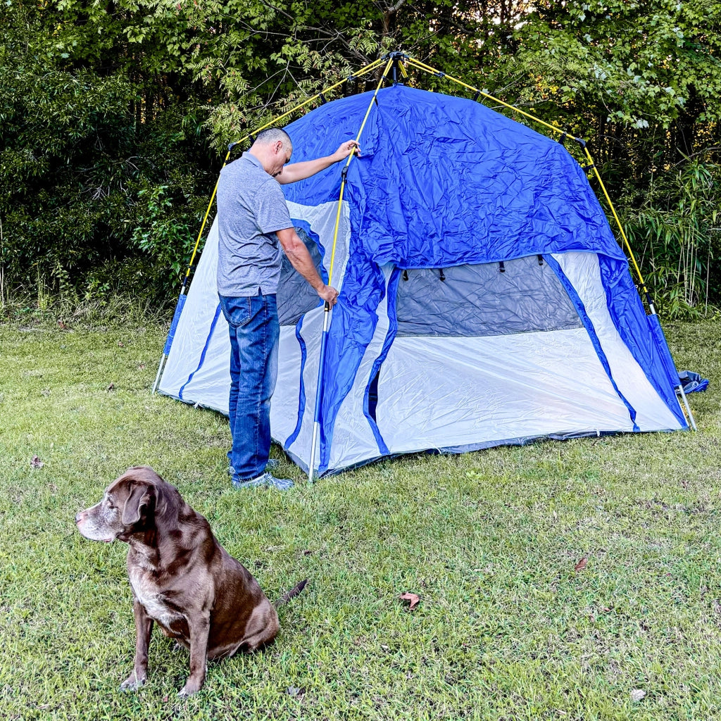 Tenda da campeggio pop up ¨C zephmum ¨C blu grigio