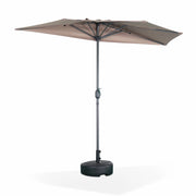 Mezzo ombrellone rotondo, ø2,5m, talpa