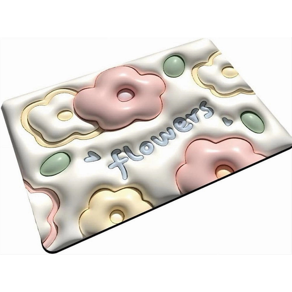 Trade Shop - Tappeto 3d Bagno Antiscivolo Asciugatura Rapida Morbido Assorbente 38x58cm 87223 -