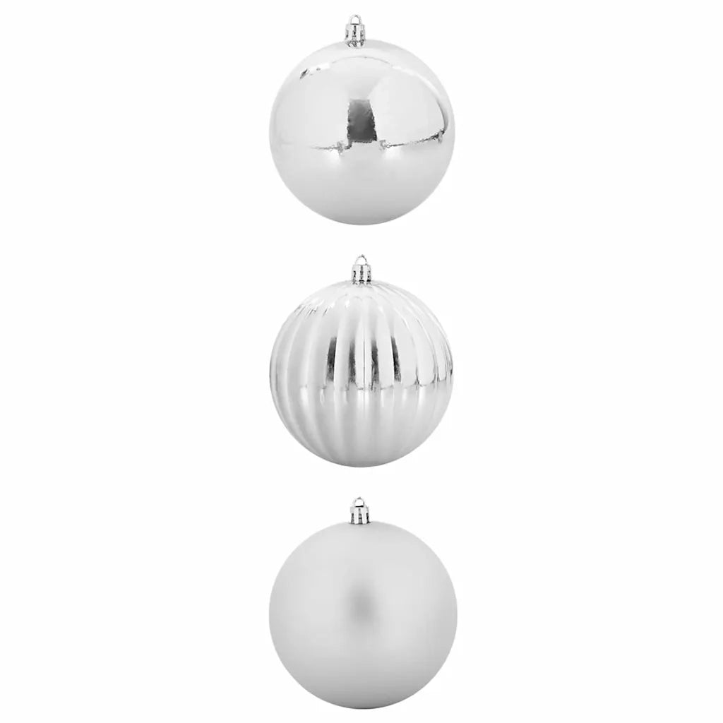 Set di palline di Natale XXL 3 pcs Argento Plastica 42018876