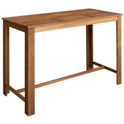 Tavolo da Bar in Legno Massello di Acacia 150x70x105 cm