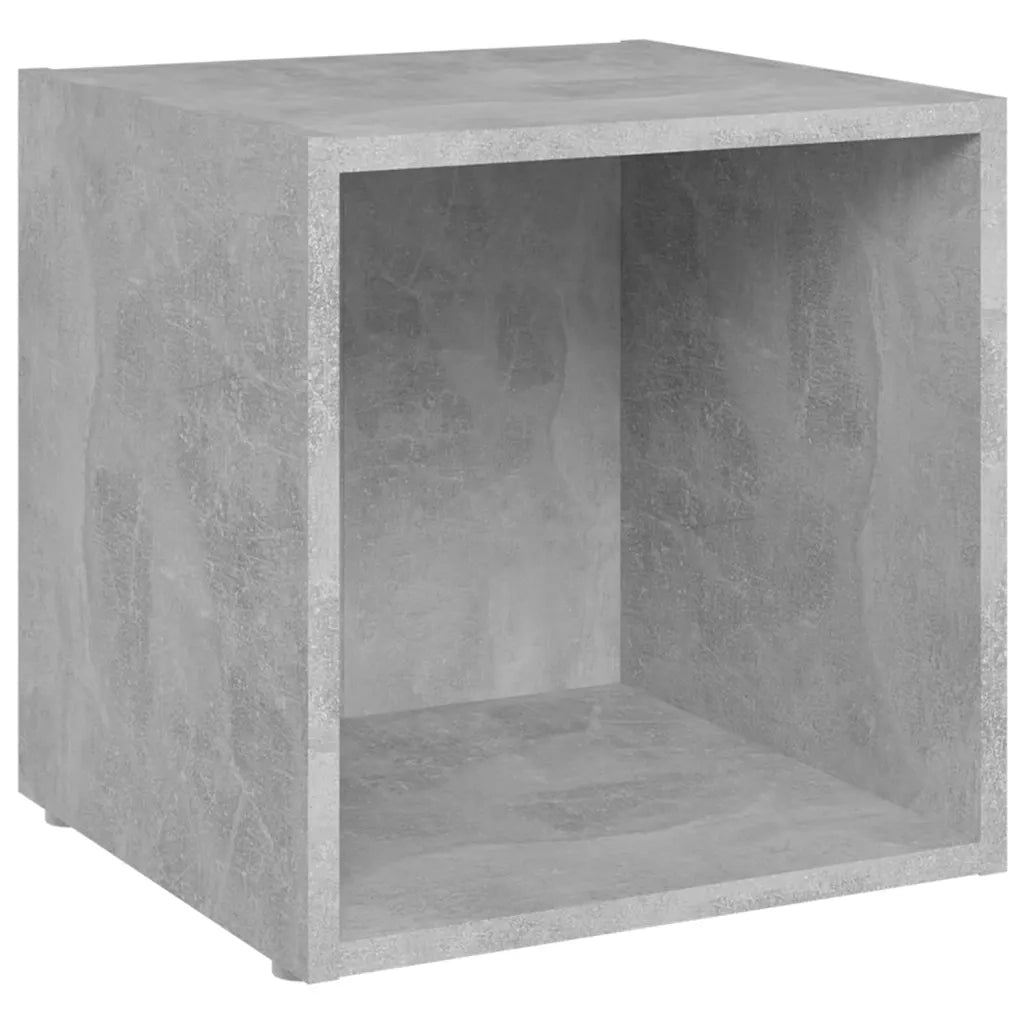 Mobile Porta TV 2 pz Grigio Cemento 37x35x37 cm in Truciolato cod mxl 18727