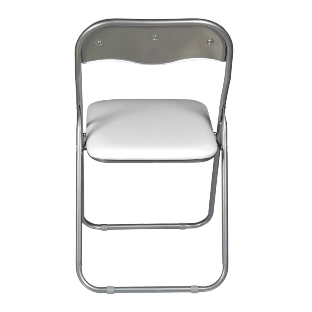 Sedia pieghevole Antenore 47x79,5h cm, colore seduta bianco