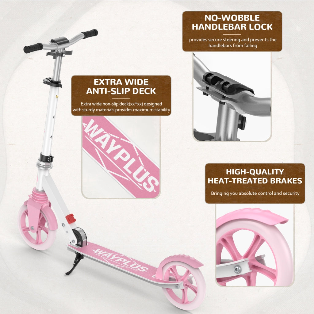 Monopattino Pieghevole ¨C zephmum ¨C 8 Pollici Ruote, 4 Regolazioni, Portata 240 LBS